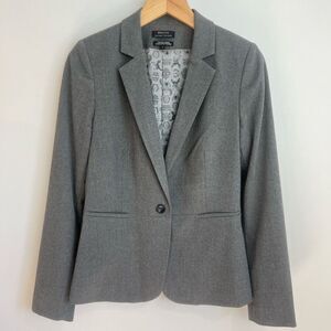 RW & CO Women’s Size 6 Stretch Lining Suit Jacket Blazer Grey Gray Office